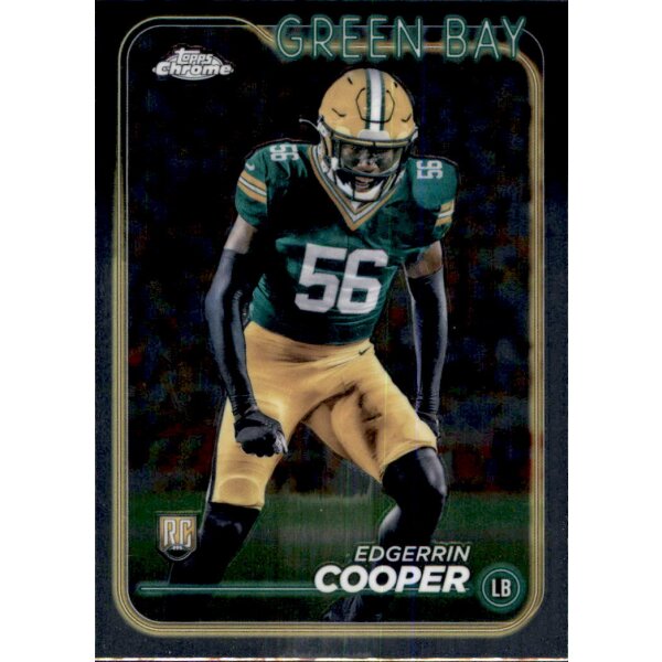 Topps Chrome Football 2024 - 259 - Edgerrin Cooper - Green Bay - Rookie RC Base