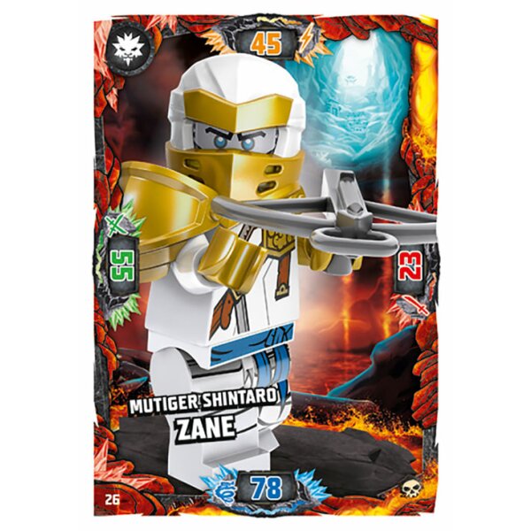 Blue Ocean LEGO Ninjago Serie 6 (2021) - 26 - Mutiger Shintaro Zane - Helden Karte