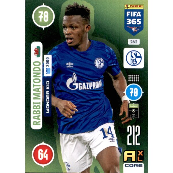 Panini FIFA 365 Adrenalyn XL 2021 - 262 - Rabbi Matondo - Wonder Kid
