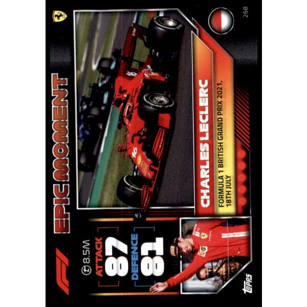 268 - Turbo Attax F1 2022 - Epische Momente - Charles Leclerc