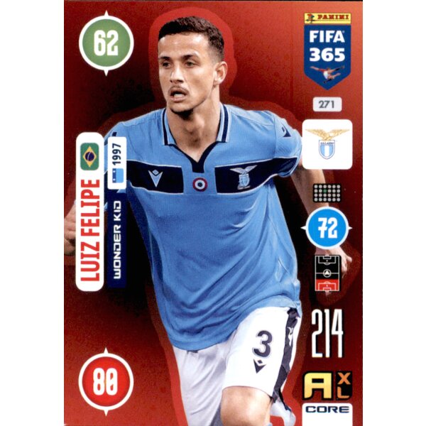Panini FIFA 365 Adrenalyn XL 2021 - 271 - Luiz Felipe - Wonder Kid