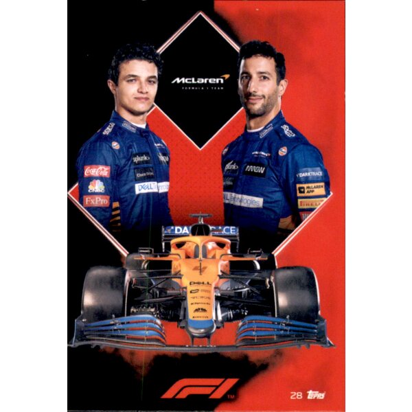 Topps Turbo Attax Formel 1 2021 - 28 - McLaren F1 Team Card