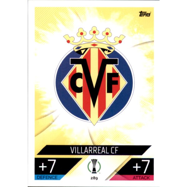 Topps Match Attax Champions League 2022/23 - 289 - Villarreal CF - Club Karte