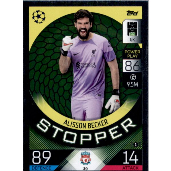 Topps Match Attax Champions League 2022/23 - 29 - Alisson