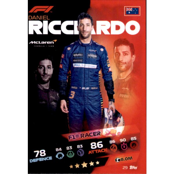 Topps Turbo Attax Formel 1 2021 - 29 - Daniel Ricciardo