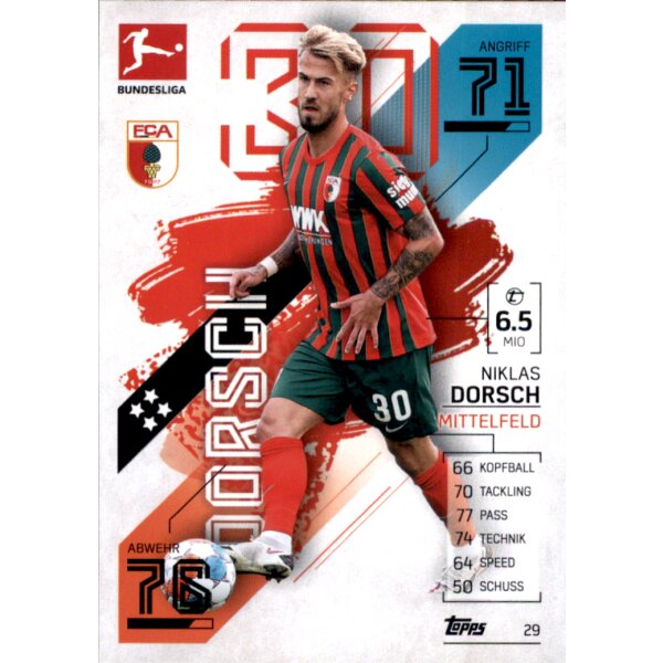 Topps Match Attax Bundesliga 2021/22 - 29 - Niklas Dorsch