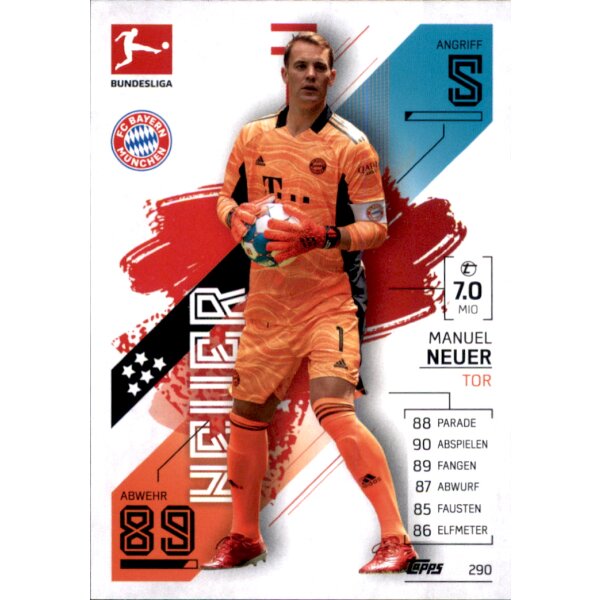 Topps Match Attax Bundesliga 2021/22 - 290 - Manuel Neuer
