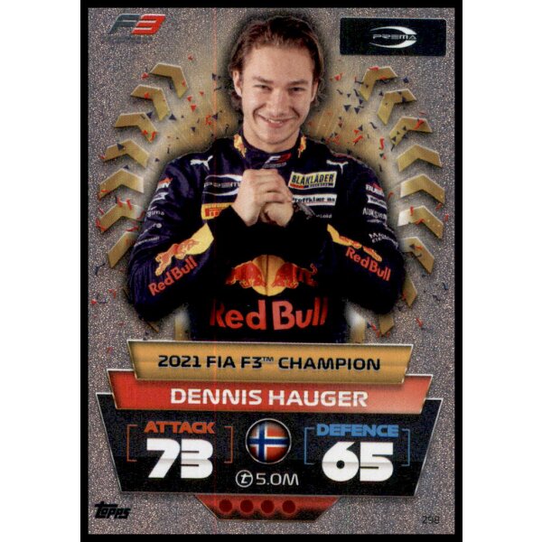 298 - Turbo Attax F1 2022 - Weltmeister - Dennis Hauger
