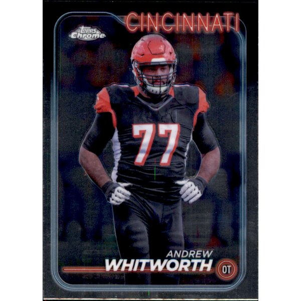 Topps Chrome Football 2024 - 30 - Andrew Whitworth - Cincinnati - Base