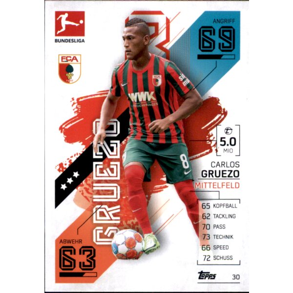 Topps Match Attax Bundesliga 2021/22 - 30 - Caros Gruezo