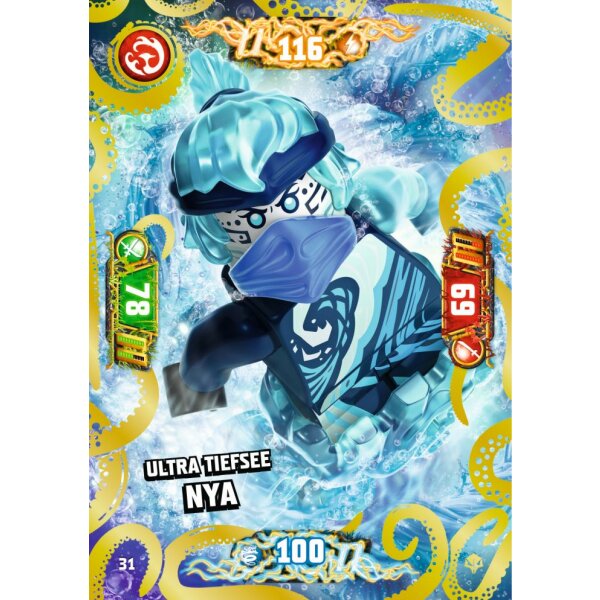 Blue Ocean LEGO Ninjago Serie 7 NEXT LEVEL (2022) - 31 - Ultra Tiefsee Nya - Ultra Karte