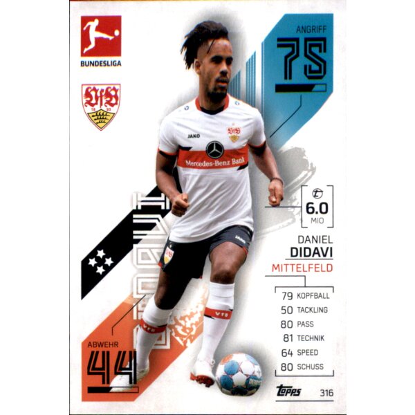 Topps Match Attax Bundesliga 2021/22 - 316 - Daniel Didavi