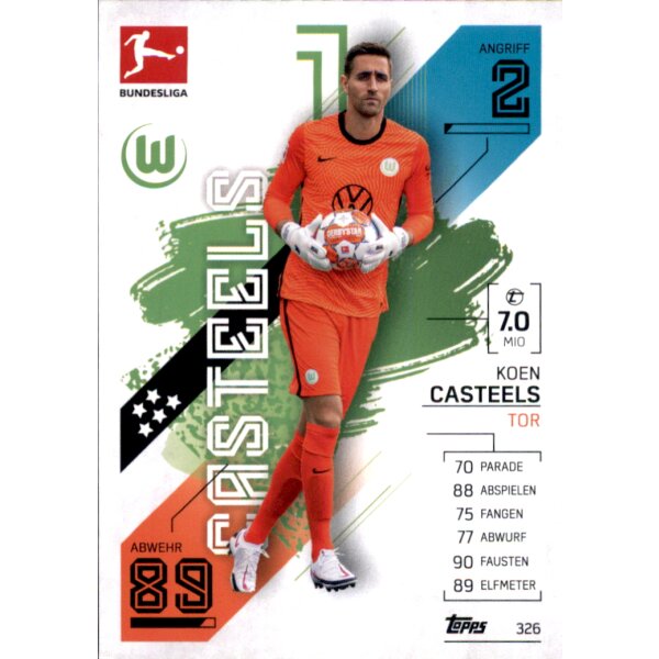 Topps Match Attax Bundesliga 2021/22 - 326 - Koen Casteels