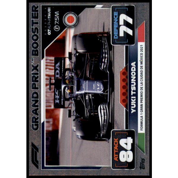327 - Turbo Attax F1 2022 - Grand Prix - Yuki Tsunoda