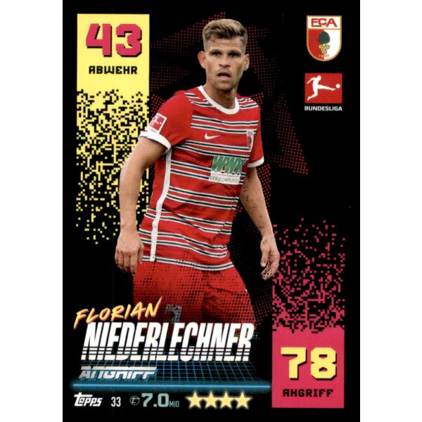 Topps Match Attax Bundesliga 2022/2023 - 33 - Florian Niederlechner