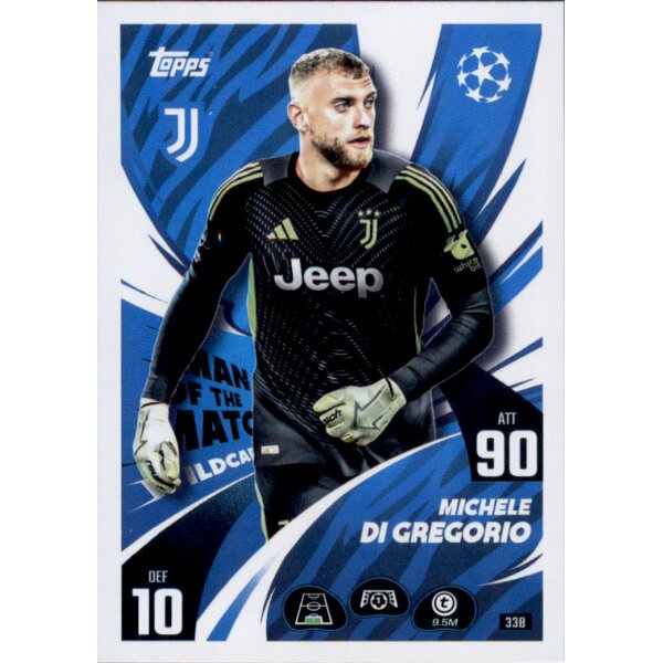 Topps Match Attax Champions League 2025/26 - 338 - Michele Di Gregorio - Man of the Match Wildcard