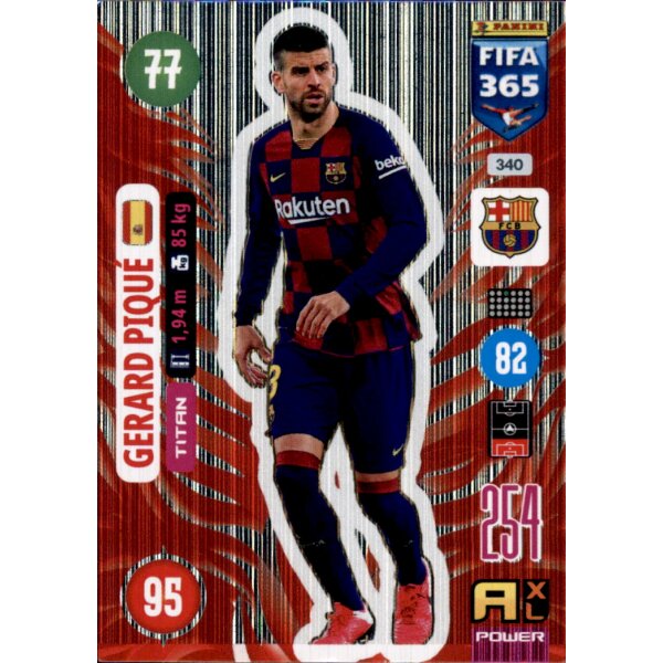 Panini FIFA 365 Adrenalyn XL 2021 - 340 - Gerard Pique - Titan