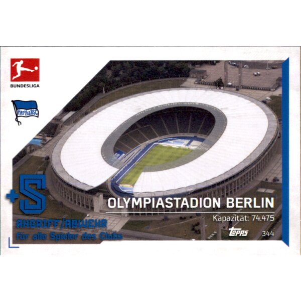 Topps Match Attax Bundesliga 2021/22 - 344 - Olympiastadion - Stadion Karte