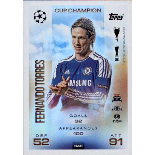Topps Match Attax Champions League 2025/26 - 348 - Fernando Torres - Cup Champion