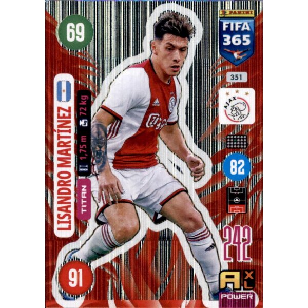 Panini FIFA 365 Adrenalyn XL 2021 - 351 - Lisandro Martinez - Titan