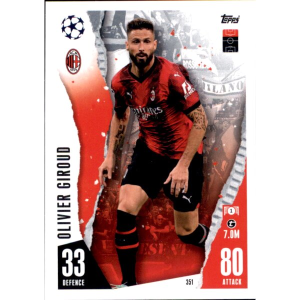 Topps Match Attax Champions League 2023/24 – 351 – Olivier Giroud