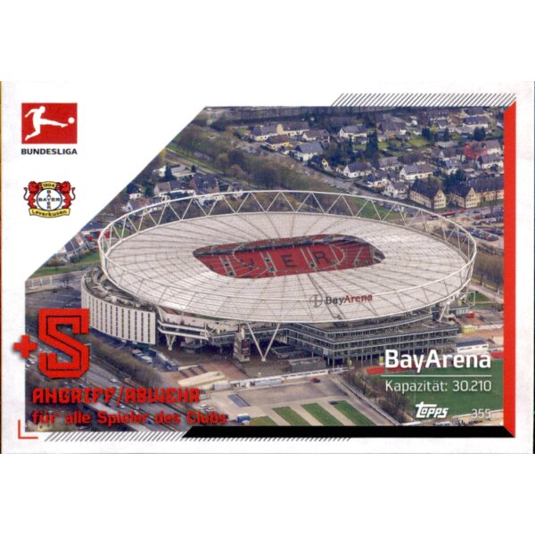 Topps Match Attax Bundesliga 2021/22 - 355 - Bayarena - Stadion Karte