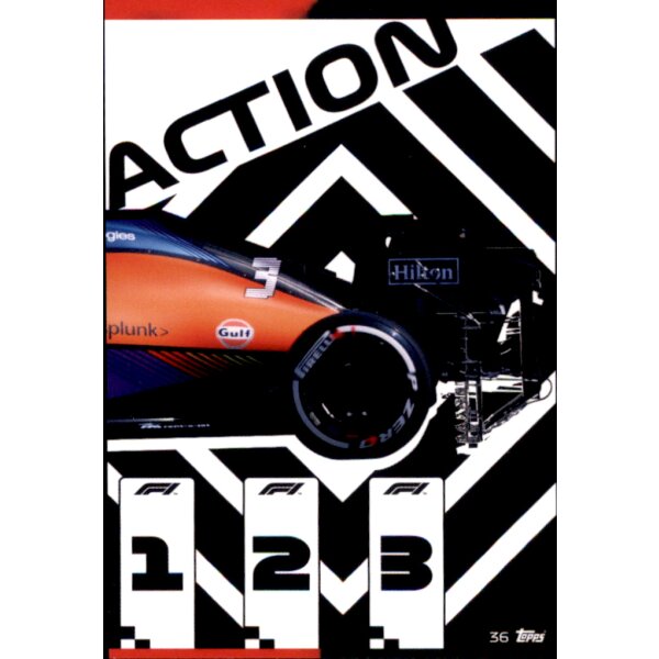 Topps Turbo Attax Formel 1 2021 -  36 - McLaren F1 Team Puzzle Rear