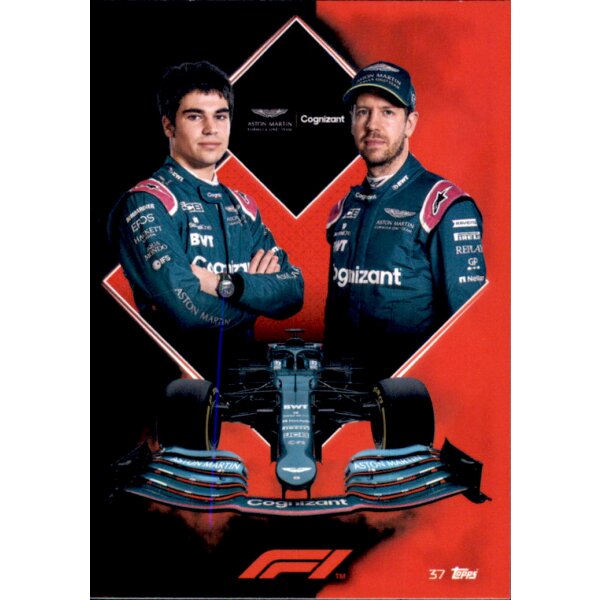 Topps Turbo Attax Formel 1 2021 -  37 - Aston Martin Cognizant Formula One Team Card