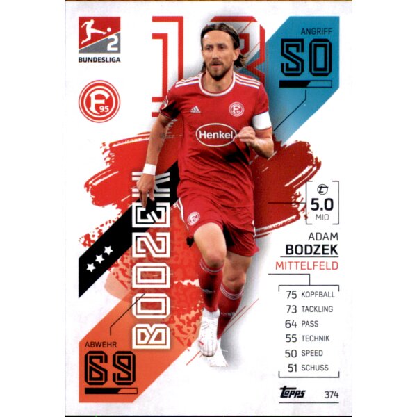 Topps Match Attax Bundesliga 2021/22 - 374 - Adam Bodzek