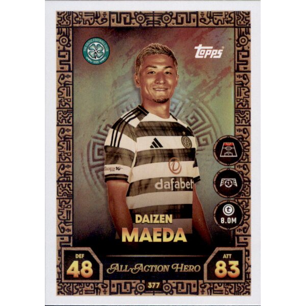 Topps Match Attax Champions League 2025/26 - 377 - Daizen Maeda - All-Action Hero