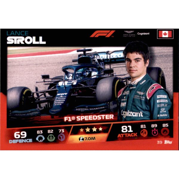 Topps Turbo Attax Formel 1 2021 - 39 - Lance Stroll