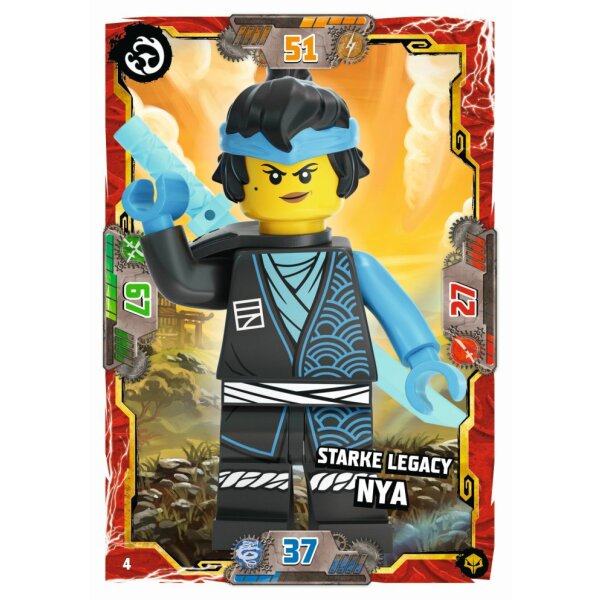 Blue Ocean LEGO Ninjago Serie 7 NEXT LEVEL (2022) - 4 - Starke Legacy Nya - Helden Karte
