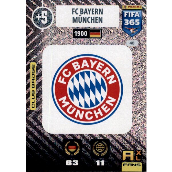 Panini FIFA 365 Adrenalyn XL 2021 - 40 - FC Bayern München - Club Badge