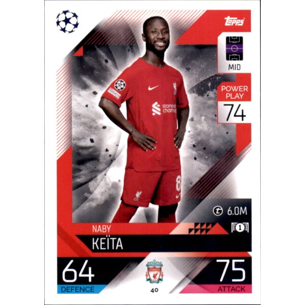 Topps Match Attax Champions League 2022/23 -  40 - Naby Keita
