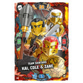 Blue Ocean LEGO Ninjago Serie 6 (2021) - 40 - Team Shintaro Kai, Cole & Zane - Helden Karte