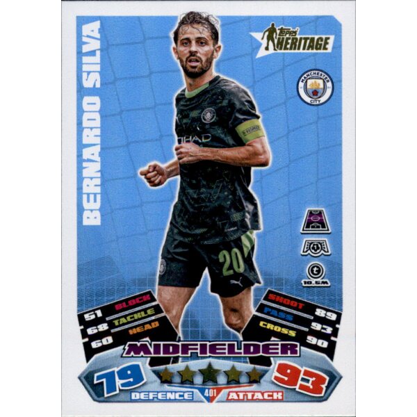 Topps Match Attax Champions League 2025/26 - 401 - Bernardo Silva - Heritage