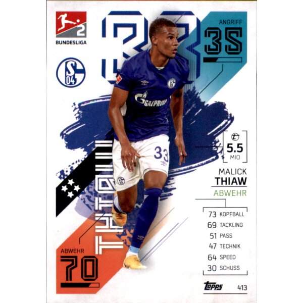 Topps Match Attax Bundesliga 2021/22 -  413 - Malick Thiaw