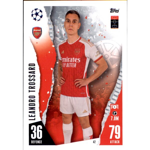 Topps Match Attax Champions League 2023/24 – 42 – Leandro Trossard