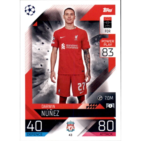 Topps Match Attax Champions League 2022/23 - 43 - Darwin Nunez
