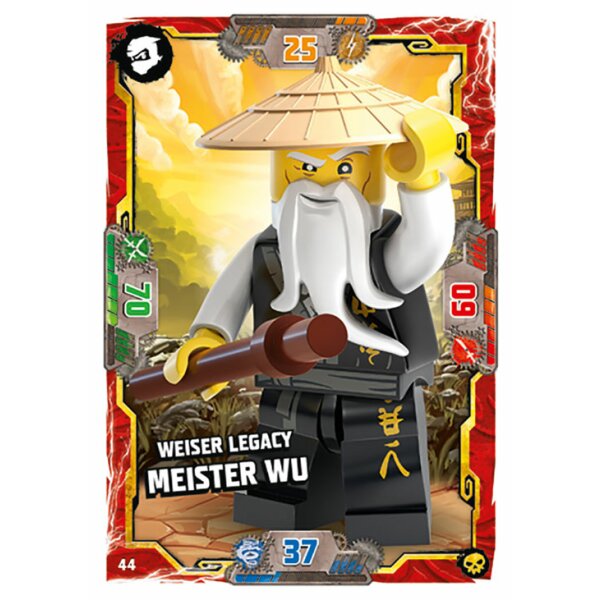 Blue Ocean LEGO Ninjago Serie 6 (2021) - 44 - Weiser Legacy Meister Wu - Helden Karte