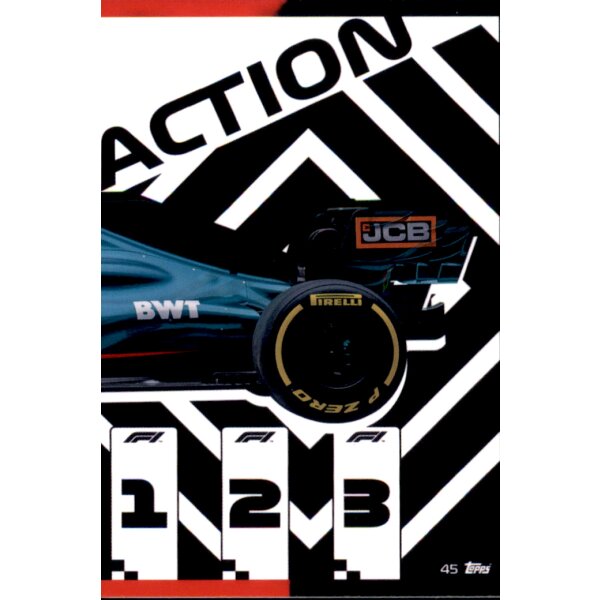 Topps Turbo Attax Formel 1 2021 - 45 - Aston Martin Cognizant Formula One Puzzle Rear