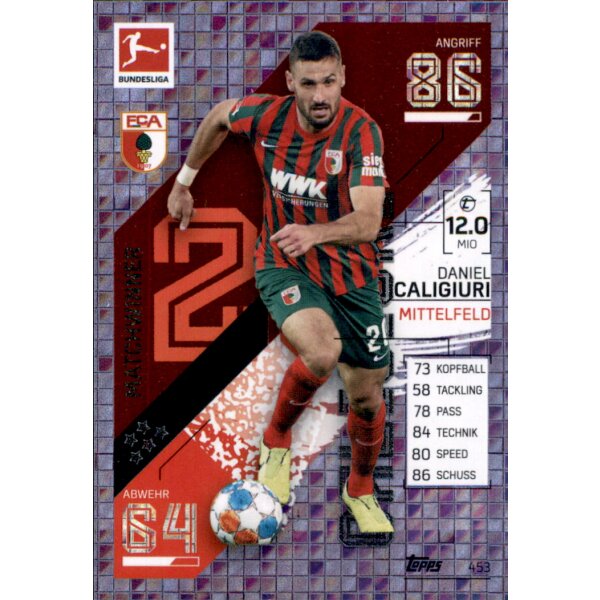 Topps Match Attax Bundesliga 2021/22 - 453 - Daniel Caligiuri - Matchwinner