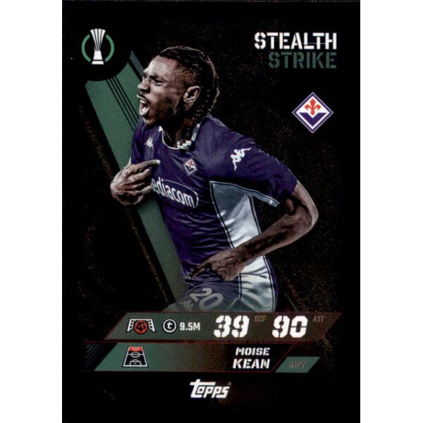 Topps Match Attax Champions League 2025/26 - 457 - Moise Kean - Stealth Strike