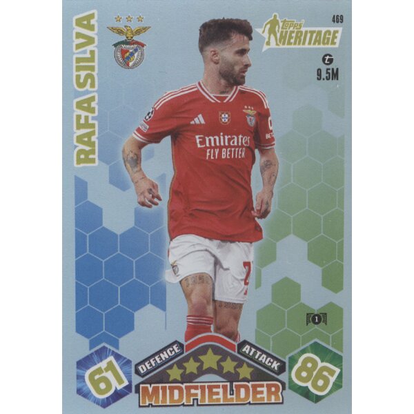 Topps Match Attax Champions League 2023/24 – 469 – Rafa Silva – Topps Heritage