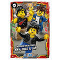 Blue Ocean LEGO Ninjago Serie 7 (2022) - 47 - Lässiges Ninja-Team Nya, Cole & Jay - Helden Karte