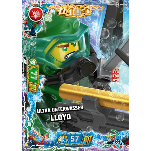 Blue Ocean LEGO Ninjago Serie 7 (2022) - 5 - Ultra Unterwasser Lloyd - Ultra Karte