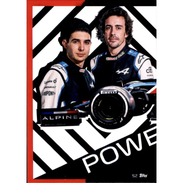 Topps Turbo Attax Formel 1 2021 - 52 - Alpine F1 Team Puzzle Front