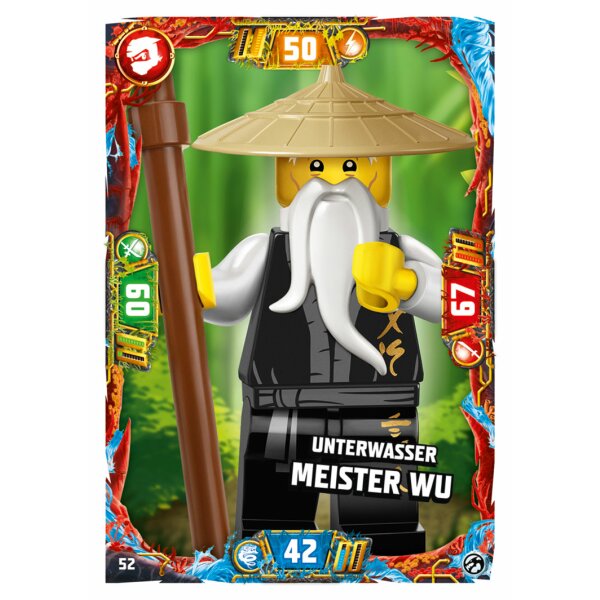 Blue Ocean LEGO Ninjago Serie 7 (2022) - 52 - Unterwasser Meister Wu - Helden Kart