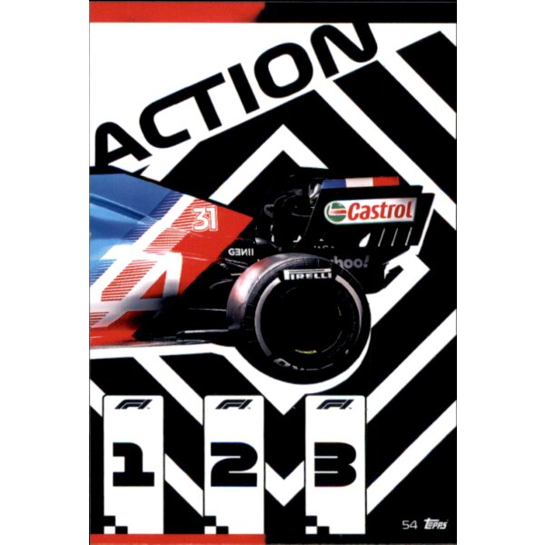Topps Turbo Attax Formel 1 2021 -  54 - Alpine F1 Team Puzzle Rear