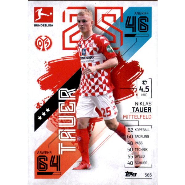 Topps Match Attax Bundesliga 2021/22 - 565 - Niklas Tauer